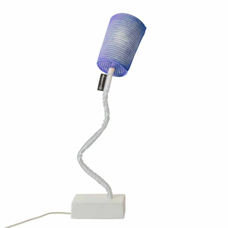 Lampe de table moderne In-es.artdesign Paint T Stripe en laine Viadurini