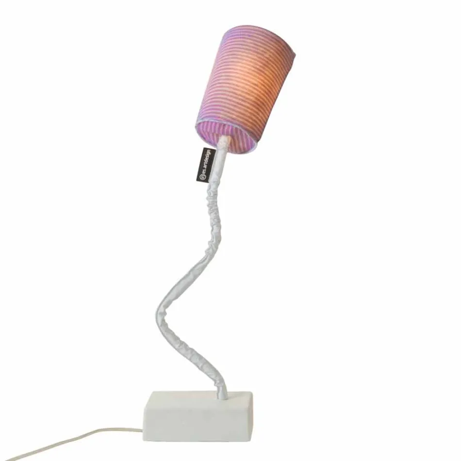 Lampe de table moderne In-es.artdesign Paint T Stripe en laine Viadurini