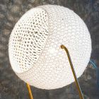 Lampe de table moderne In-es.artdesign Coton à la main T1 texture Viadurini