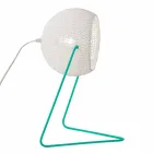 Lampe de table moderne In-es.artdesign Coton à la main T1 texture Viadurini