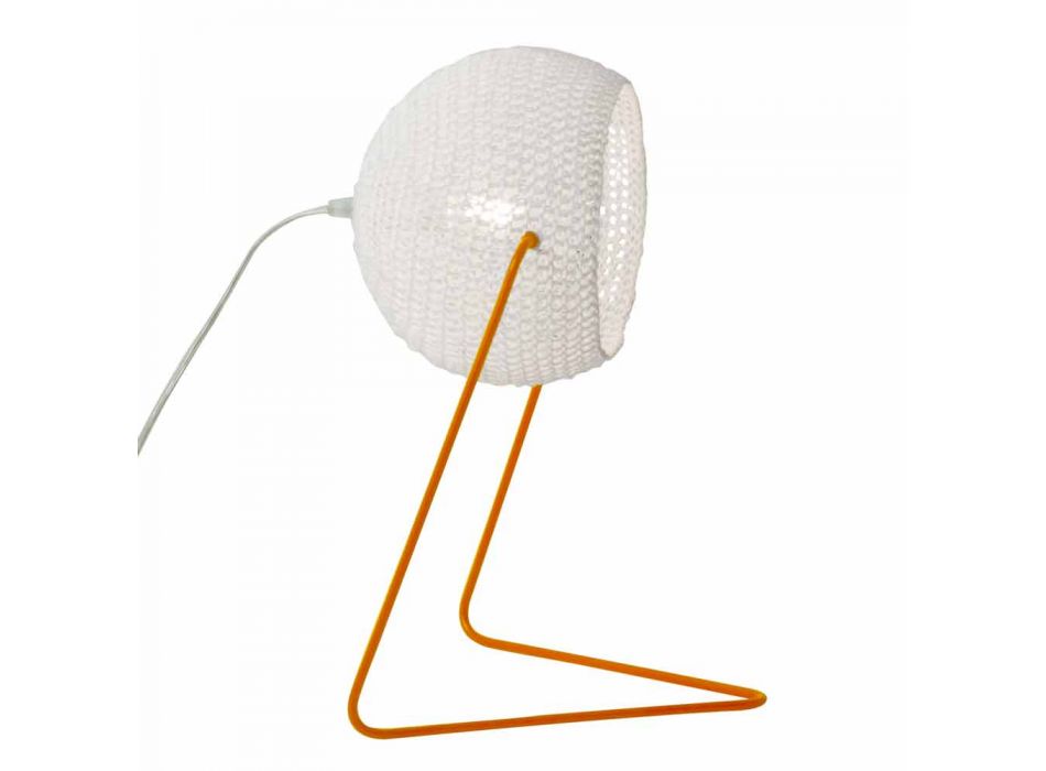Lampe de table moderne In-es.artdesign Coton à la main T1 texture Viadurini