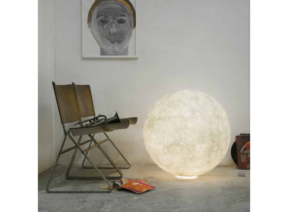 Lampe de table sphérique moderne In-es.artdesign Floor Moon nébulite Viadurini