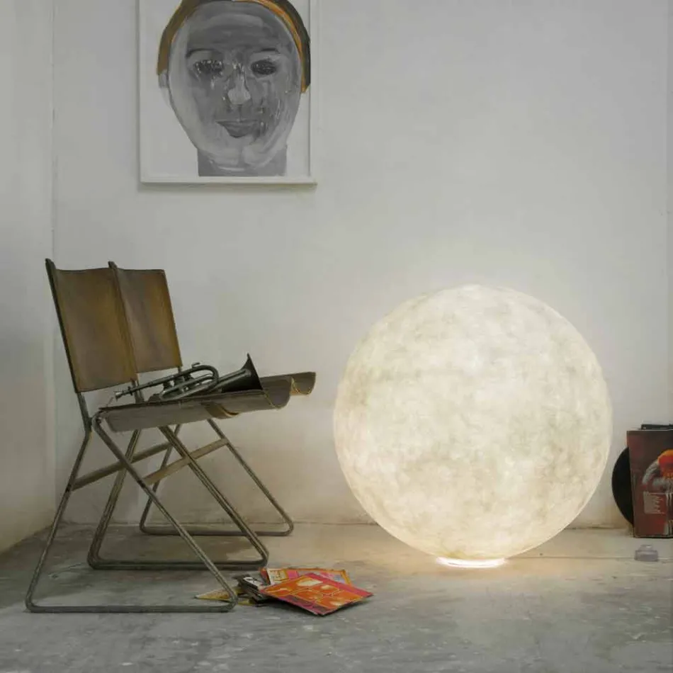 Lampe de table sphérique moderne In-es.artdesign Floor Moon nébulite Viadurini