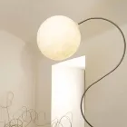 Lampadaire moderne blanc nébulite In-es.artdesign Luna H210cm Viadurini
