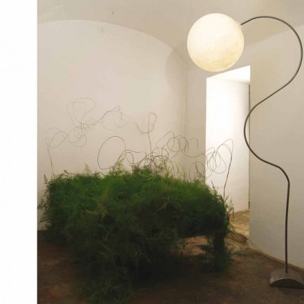 Lampadaire moderne blanc nébulite In-es.artdesign Luna H210cm Viadurini