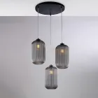 Lampe moderne en verre et métal fabriquée en Italie, idéale pour toutes les pièces - Aquila Viadurini
