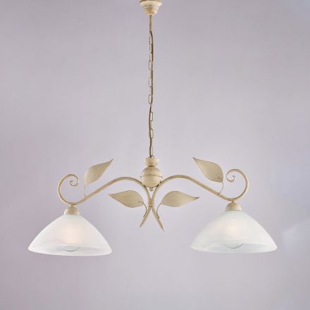 Lampe moderne en verre et métal fabriquée en Italie, idéale pour toutes les pièces - Carina Viadurini