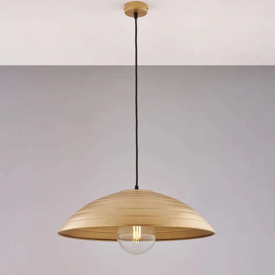 Lampe moderne en verre et métal fabriquée en Italie, idéale pour toutes les pièces - Cygnus Viadurini