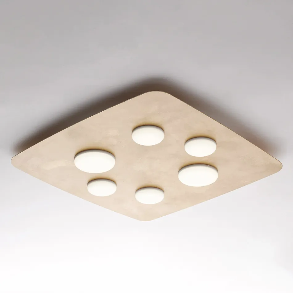 Lampe moderne en verre et métal pour une décoration intérieure élégante – Kepler Viadurini