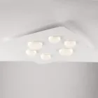 Lampe moderne en verre et métal pour une décoration intérieure élégante – Kepler Viadurini