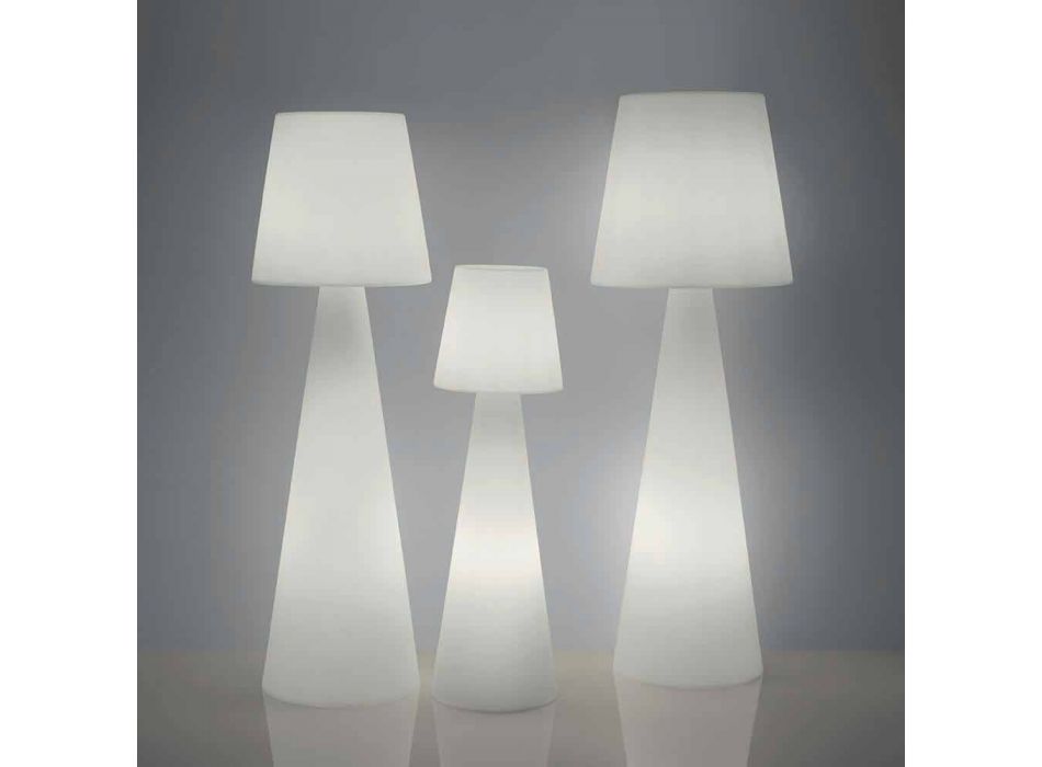 Lampe d'extérieur moderne Slide Pivot blanc brillant fabriqué en Italie Viadurini