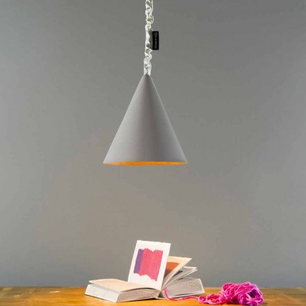 Lampe à suspension moderne In-es.artdesign Jazz Ciment de finition en ciment Viadurini