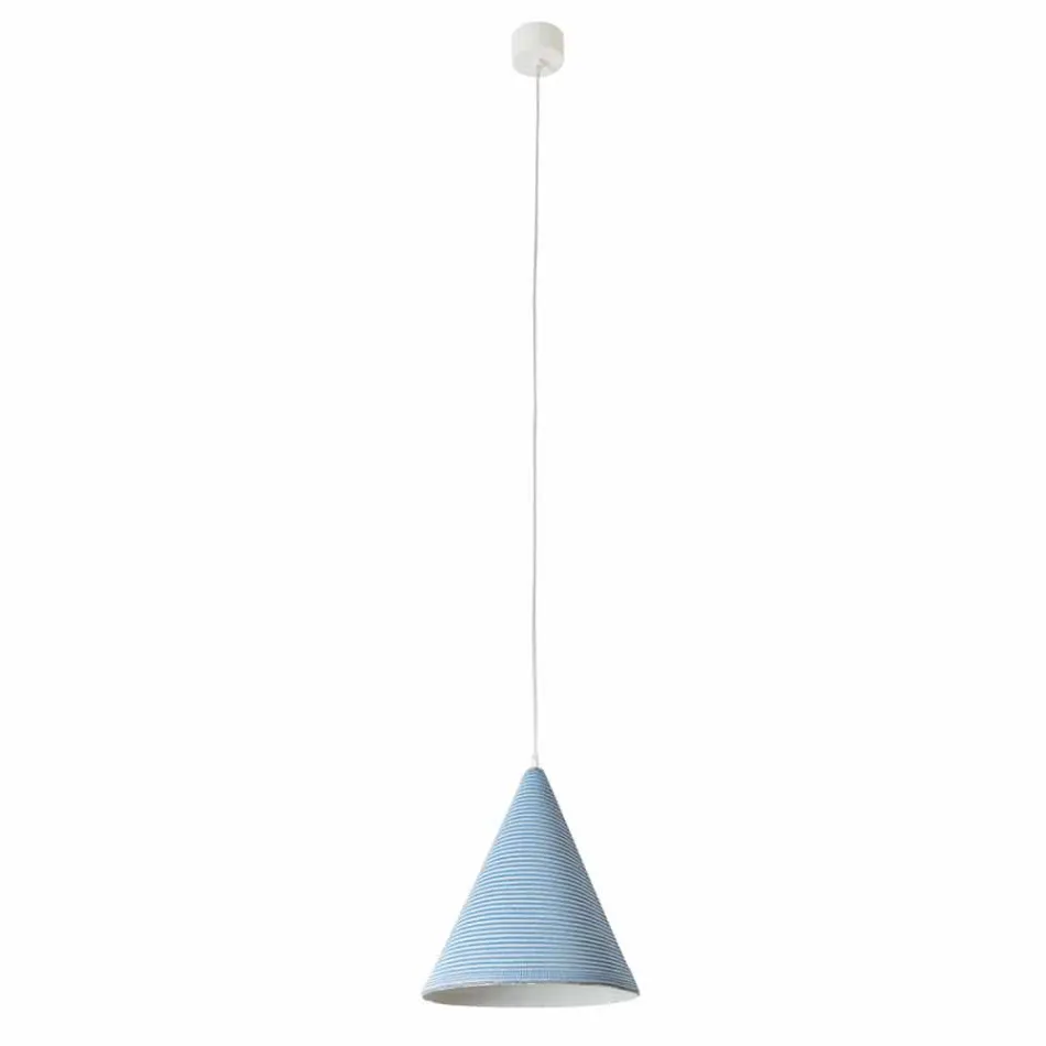 Lampe à suspension moderne In-es.artdesign Jazz Stripe en laine colorée Viadurini