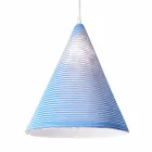 Lampe à suspension moderne In-es.artdesign Jazz Stripe en laine colorée Viadurini