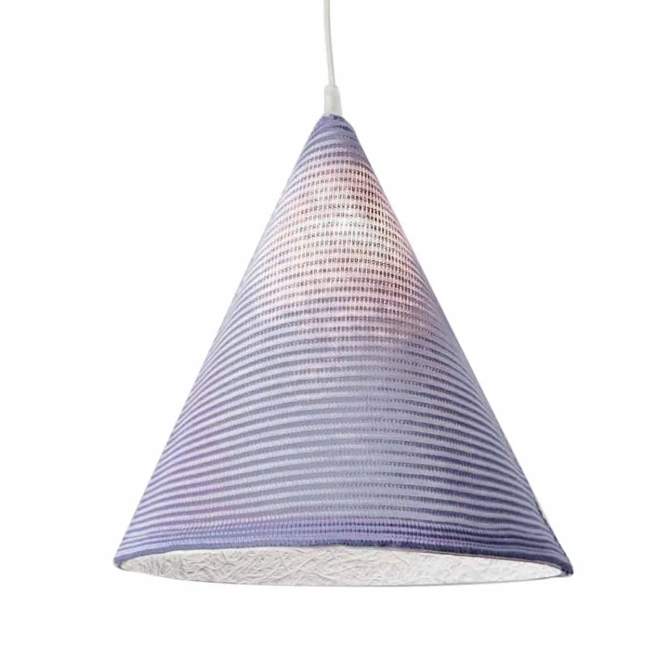 Lampe à suspension moderne In-es.artdesign Jazz Stripe en laine colorée Viadurini