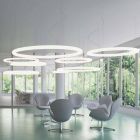 Lampe à suspension ronde moderne en polyéthylène Made in Italy - Slide Giotto Viadurini