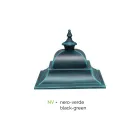 Lampe d'extérieur vintage en aluminium et verre Made in Italy - Bonaria Viadurini