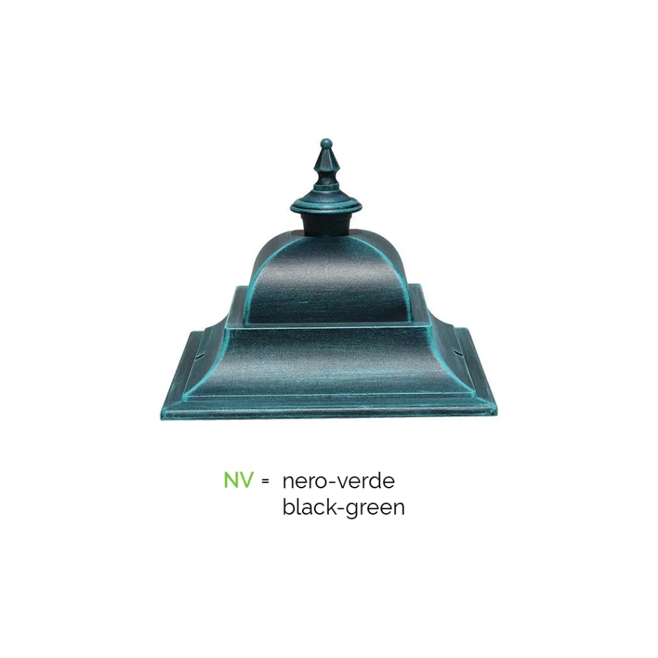 Lampe d'extérieur vintage en aluminium et verre Made in Italy - Bonaria Viadurini