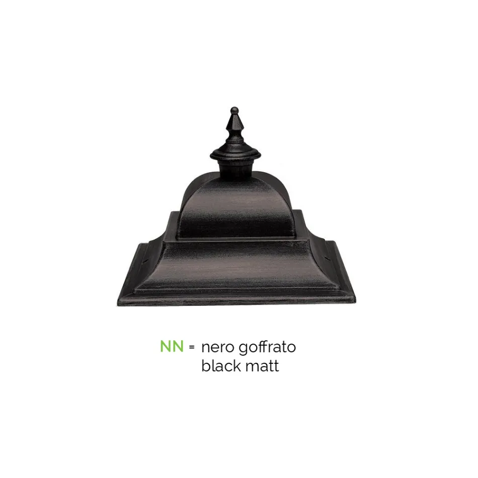 Lampe d'extérieur vintage en aluminium et verre Made in Italy - Bonaria Viadurini