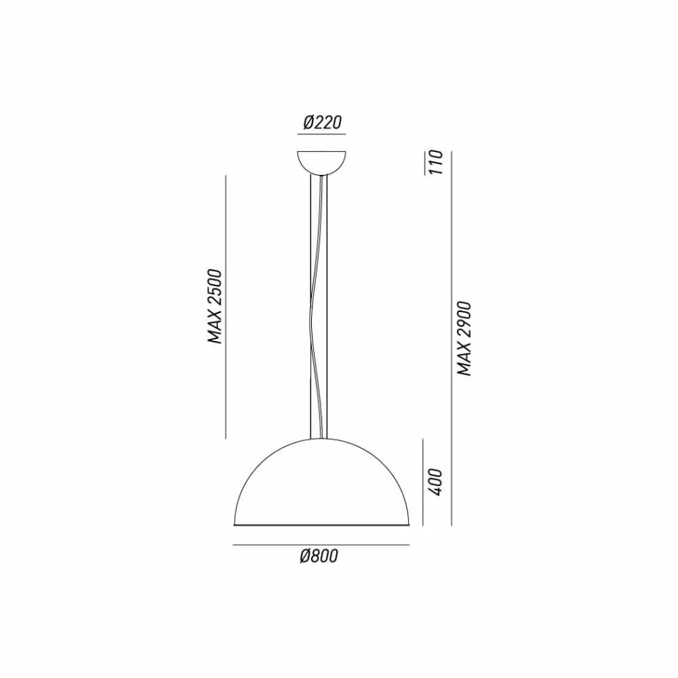 Pendentif rustique lampe Ø80 cm Galileo Il Fanale Viadurini