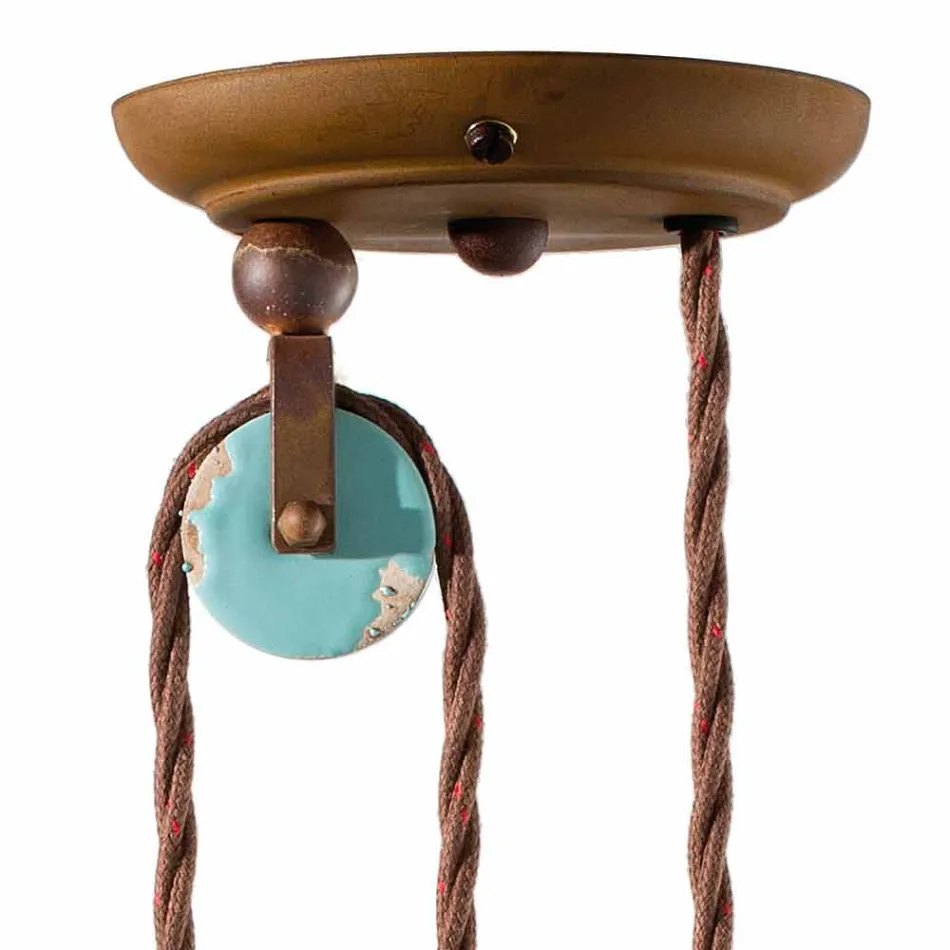 lampe métal pays loquet et Evelyn poterie artisanale Viadurini