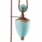 lampe métal pays loquet et Evelyn poterie artisanale Viadurini