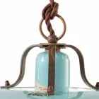 lampe métal pays loquet et Evelyn poterie artisanale Viadurini