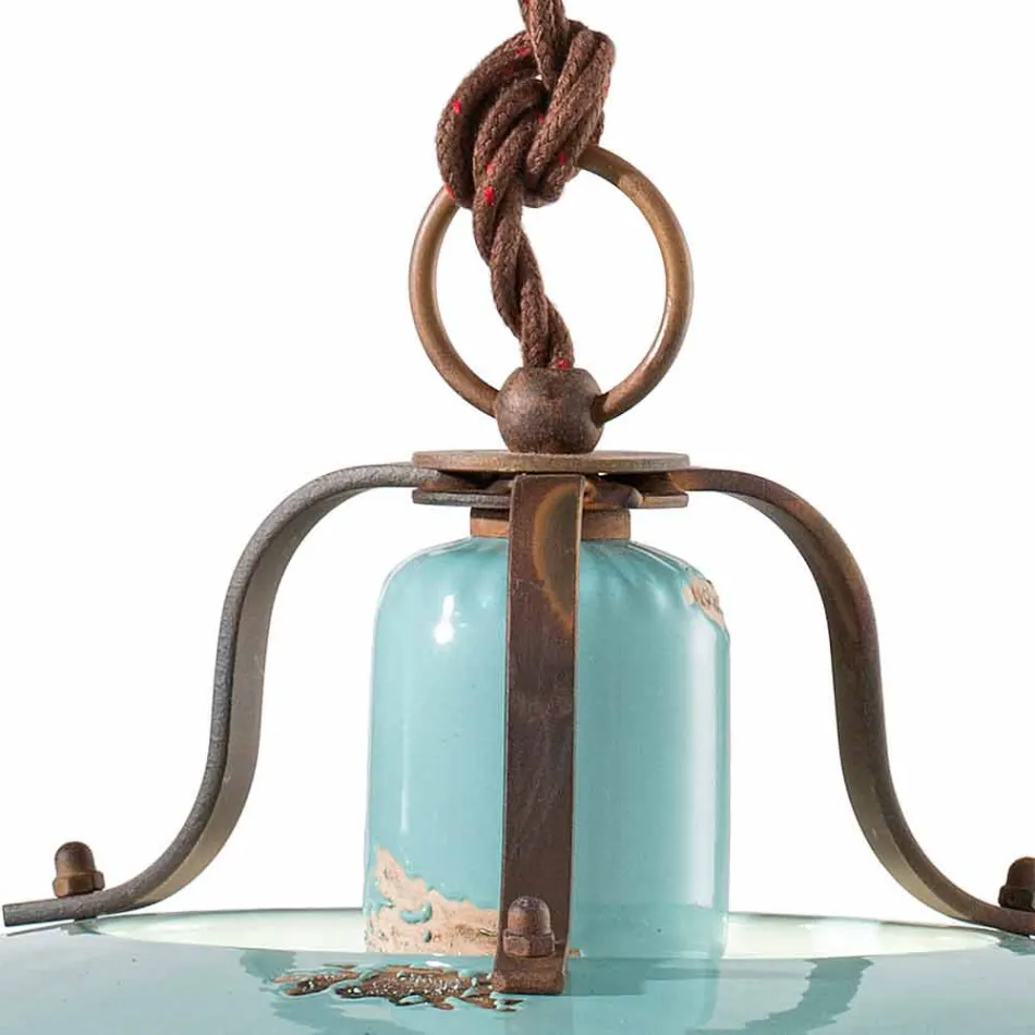 lampe métal pays loquet et Evelyn poterie artisanale Viadurini