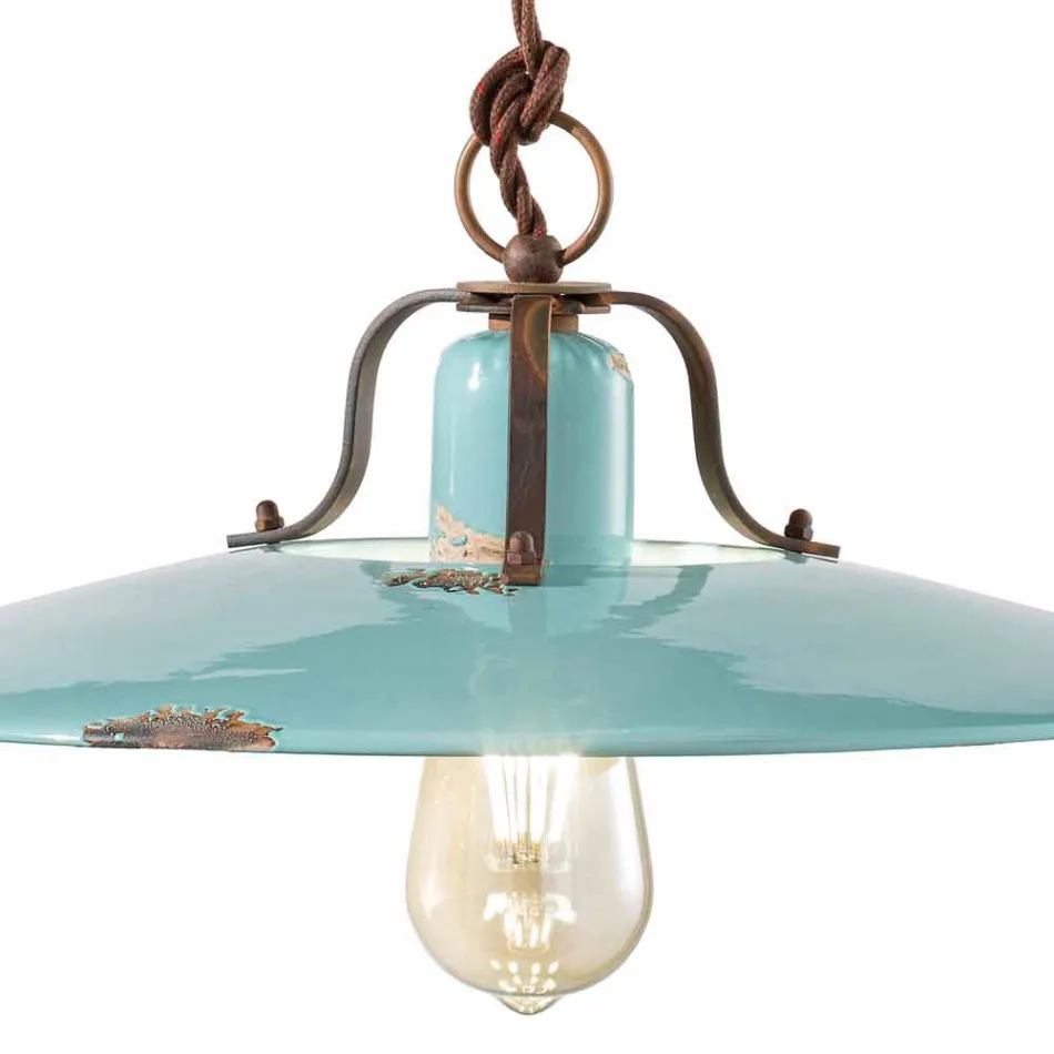 lampe métal pays loquet et Evelyn poterie artisanale Viadurini