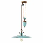 lampe métal pays loquet et Evelyn poterie artisanale Viadurini