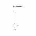 Lampe à Suspension Moderne en Céramique Fabriquée en Italie - Lustrini L5 Aldo Berrnardi Viadurini