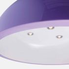 Lampe à suspension colorée Slide Cupole en polyéthylène fabriqué en Italie Viadurini