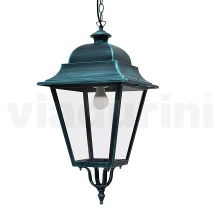 Lampe à suspension d'extérieur en aluminium et verre Made in Italy - Bonaria Viadurini