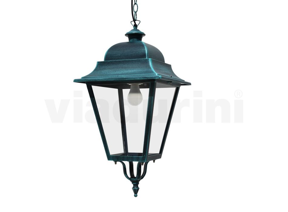 Lampe à suspension d'extérieur en aluminium et verre Made in Italy - Bonaria Viadurini
