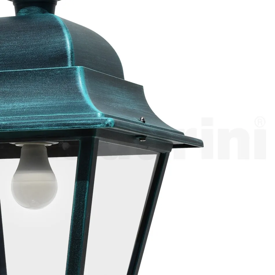 Lampe à suspension d'extérieur en aluminium et verre Made in Italy - Bonaria Viadurini