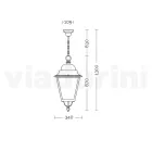 Lampe à suspension d'extérieur en aluminium et verre Made in Italy - Bonaria Viadurini