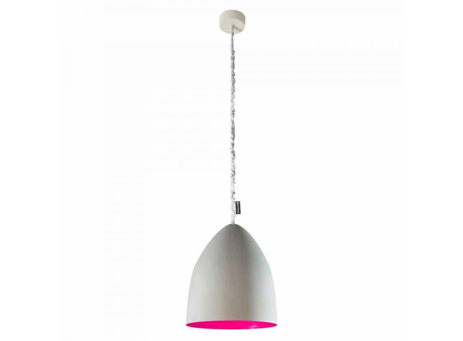 Lampe à suspension In-es.artdesign Flower S ciment finition ciment Viadurini