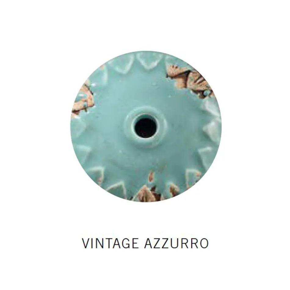 Lampe à Suspension Industrielle Faite à la Main en Fer et Céramique - Industriel Viadurini