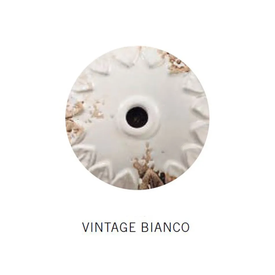 Lampe à Suspension Industrielle Faite à la Main en Fer et Céramique - Industriel Viadurini