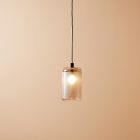 Lampe à Suspension LED en Aluminium et Verre Gris Made in Italy - Zelo Viadurini
