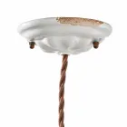 réglable en céramique Lampe suspension et métal Alayna Ferroluce Viadurini