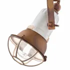 réglable en céramique Lampe suspension et métal Alayna Ferroluce Viadurini