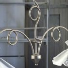Lampe à Suspension 2 Lumières Faite à la Main en Céramique Brillante avec Roses - Lecco Viadurini