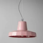 Lampe à suspension de 30 cm en laiton et majolique de Toscane, Rossi Toscot Viadurini