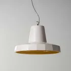 Lampe à suspension de 30 cm en laiton et majolique de Toscane, Rossi Toscot Viadurini