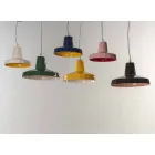 Lampe à suspension de 30 cm en laiton et majolique de Toscane, Rossi Toscot Viadurini