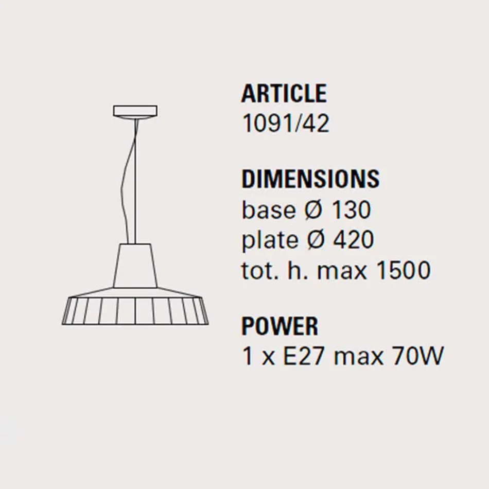 Suspension 42 cm en laiton et majoliques toscanes Rossi - Toscane Viadurini