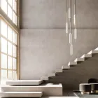 Lampe Suspendue avec 1, 3 ou 6 Lumières en Laiton Design Moderne - Typha par Il Fanale Viadurini