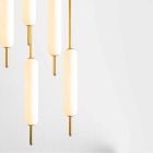 Lampe Suspendue avec 1, 3 ou 6 Lumières en Laiton Design Moderne - Typha par Il Fanale Viadurini