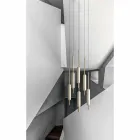 Lampe Suspendue avec 1, 3 ou 6 Lumières en Laiton Design Moderne - Typha par Il Fanale Viadurini